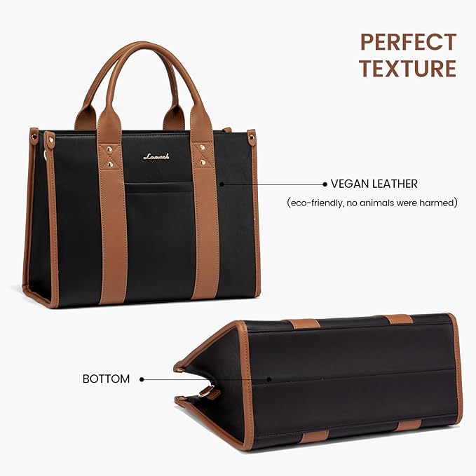 LOVEVOOK Purse for Women PU Leather Tote Bag Purse and Handbags, Satchel Shoulder Crossbody Top Handle Bags with Zipper