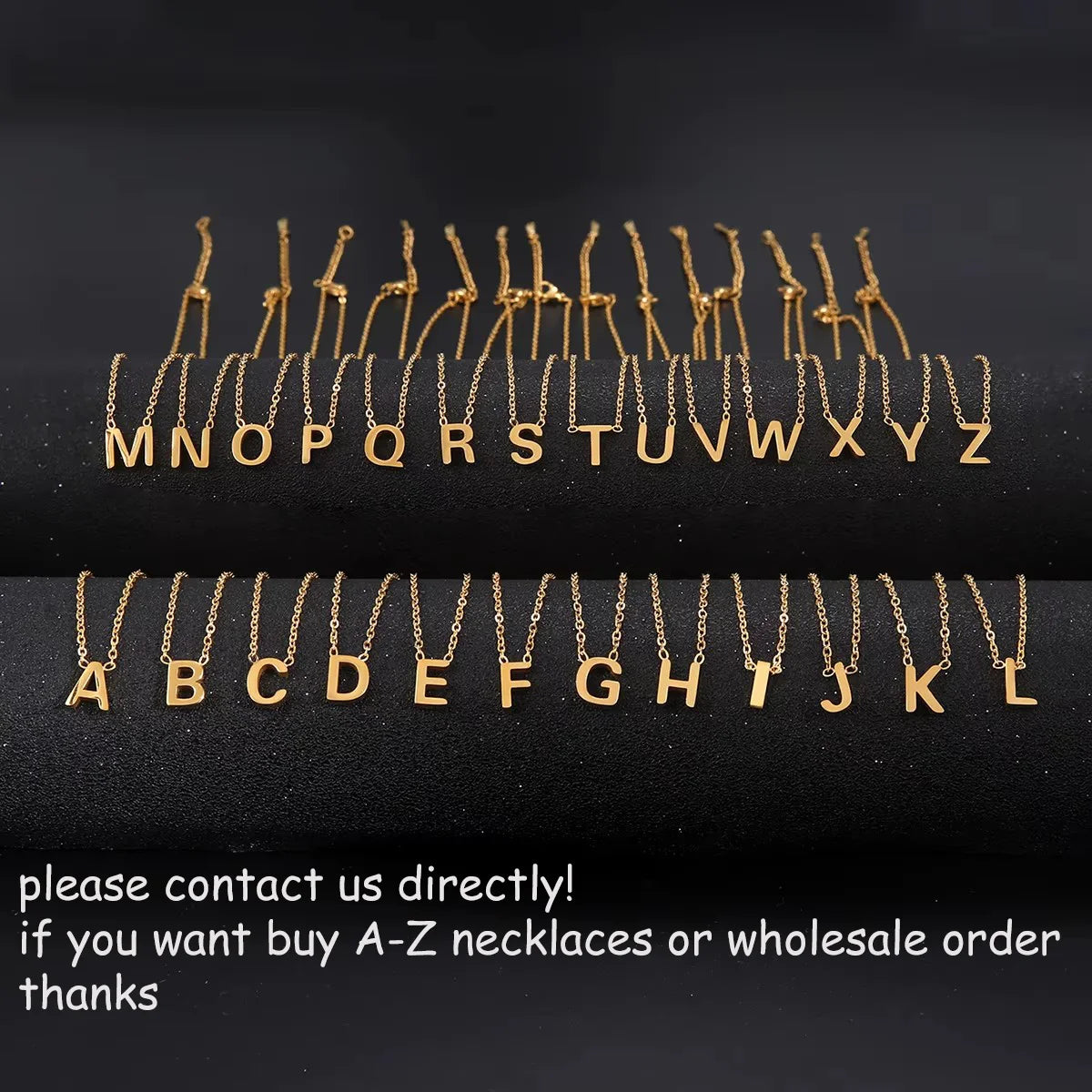 Cazador Minimalist Initial A-Z Letter Necklace for Women Alphabet Stainless Steel Choker Chains Jewelry Birthday Gift Wholesale